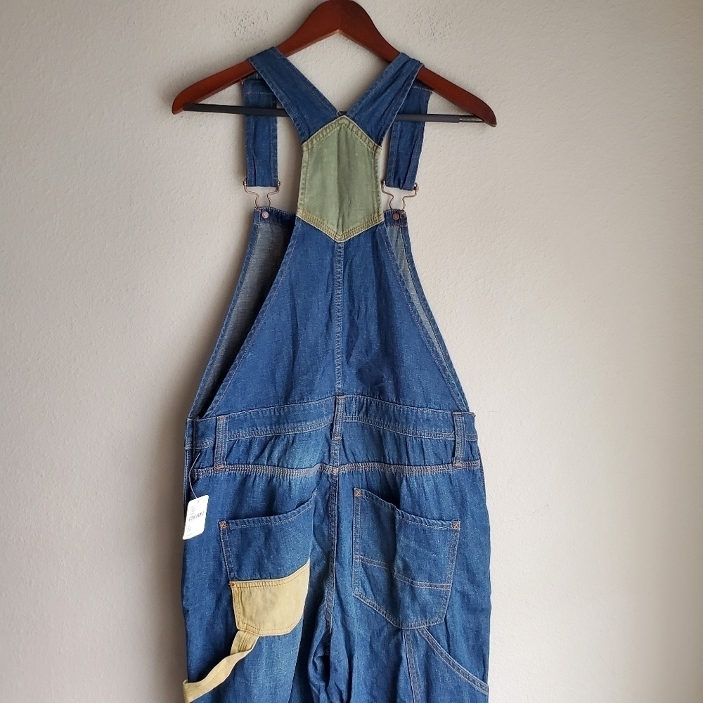 We the Free Carpenter Patched Overalls size M NWT - Picture 5 of 7